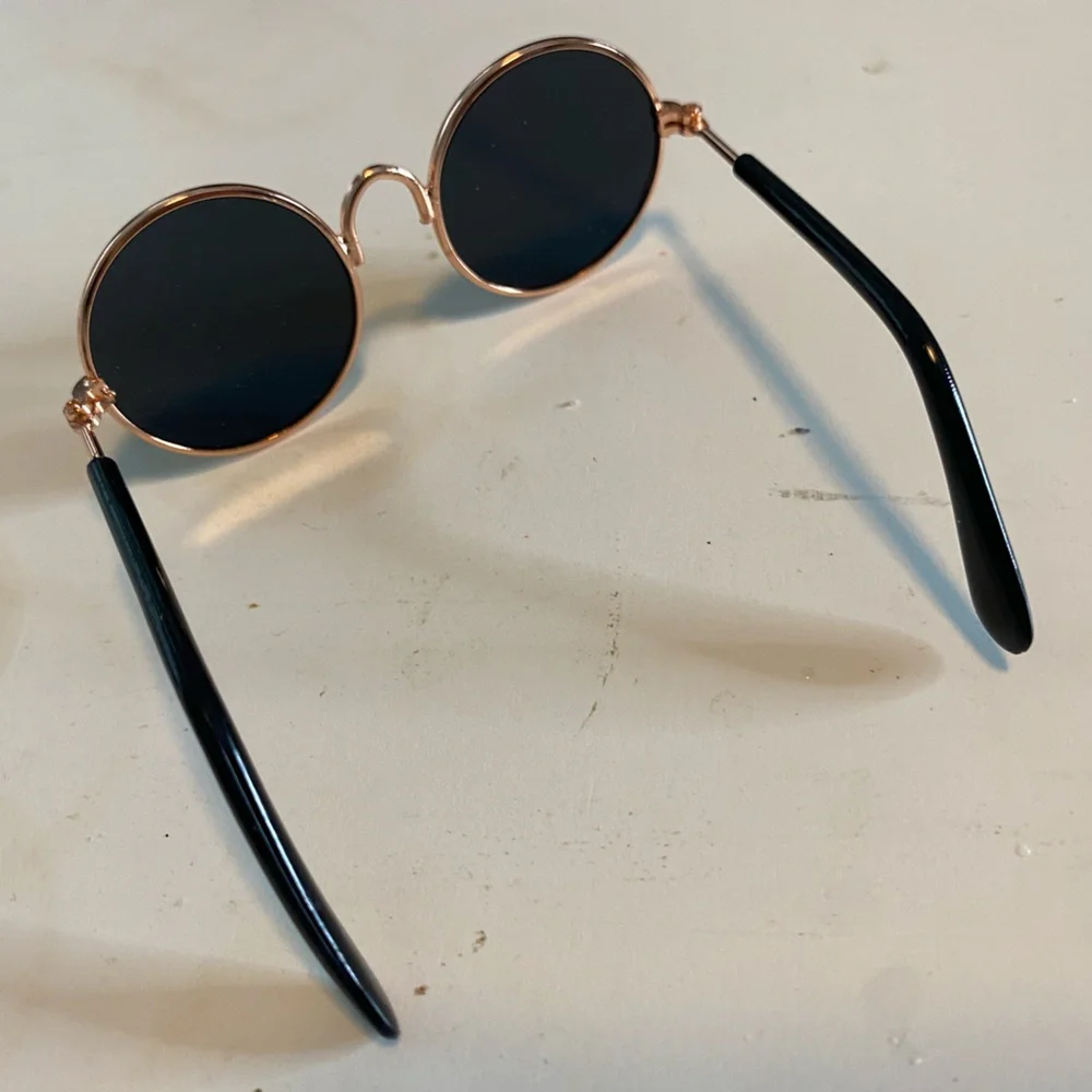 1 Pair Tinted Lens Pet Glasses - Black | Small Dogs | Cats